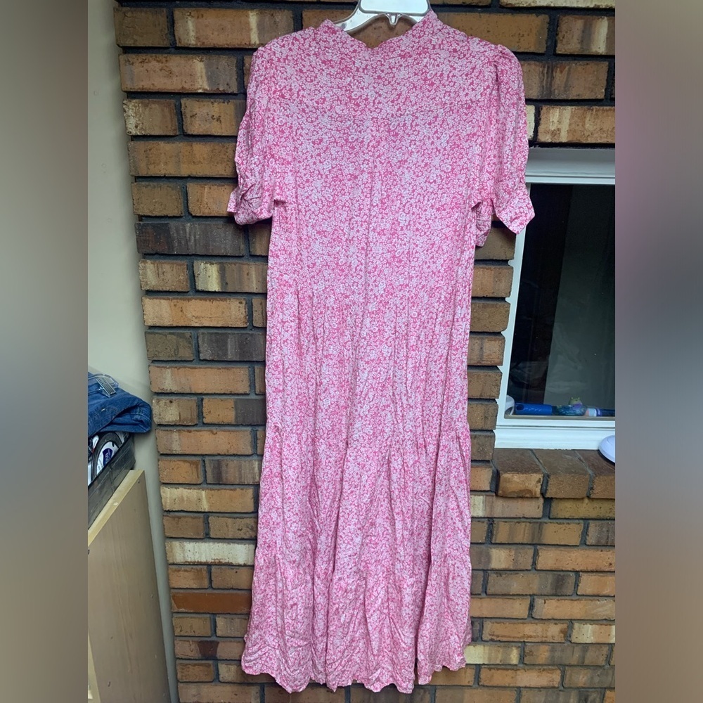 Last Queen Paris Pink Floral Maxi Dress - Picture 2 of 5